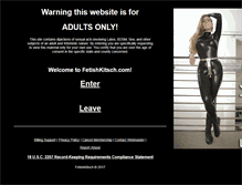 Tablet Screenshot of fetishkitsch.com